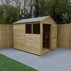 Hartwood 6' x 8' Pressure Treated Double Door Shiplap Apex Shed