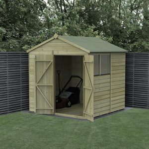 Hartwood 7' x 7' Pressure Treated Double Door Shiplap Apex Shed