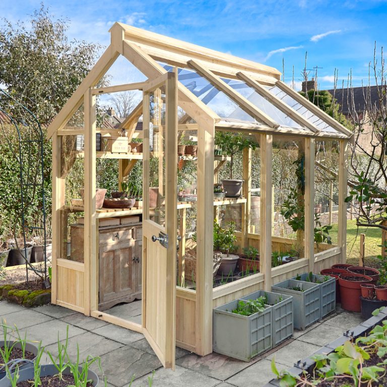 Hartwood 8' x 6' Pressure Treated Modular Vale Greenhouse