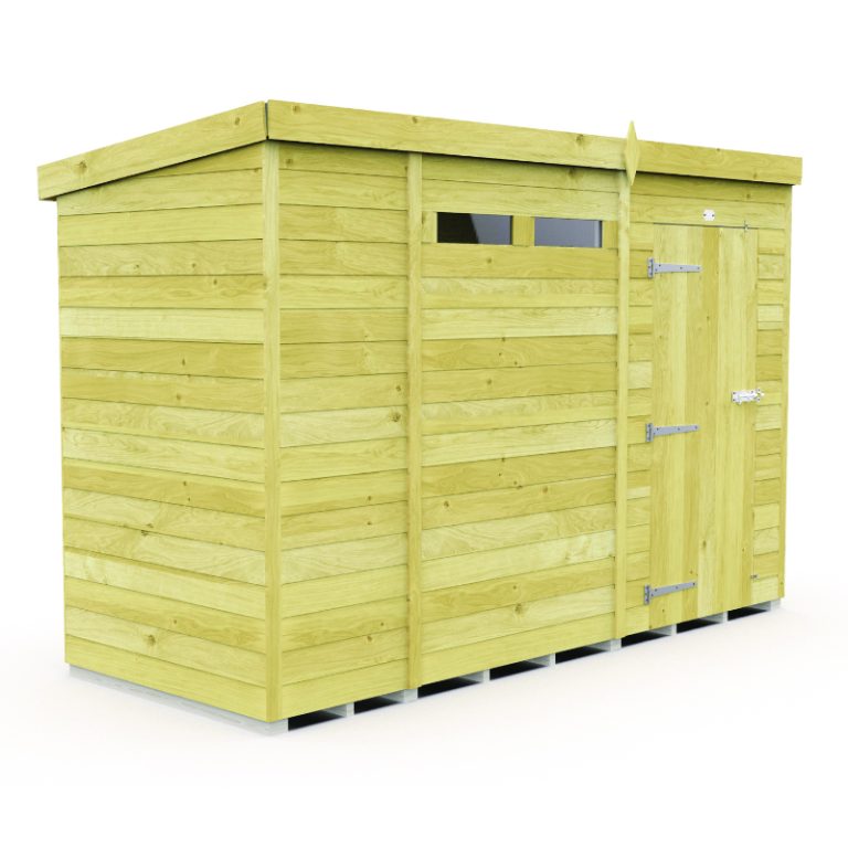 Holt 10' x 4' Pressure Treated Shiplap Modular Pent Security Shed