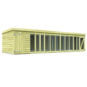 Holt 18' x 6' Pressure Treated Shiplap Dog Kennel And Run