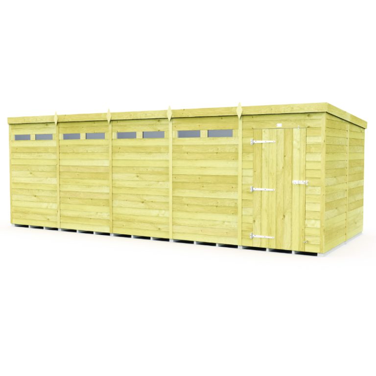 Holt 20' x 8' Pressure Treated Shiplap Modular Pent Security Shed
