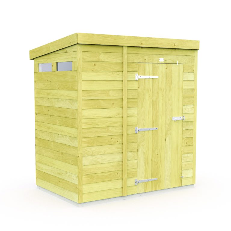 Holt 6' x 4' Pressure Treated Shiplap Modular Pent Security Shed