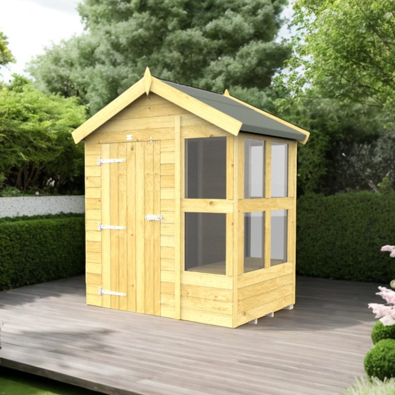 Holt 6' x 4' Pressure Treated Shiplap Modular Apex Potting Shed