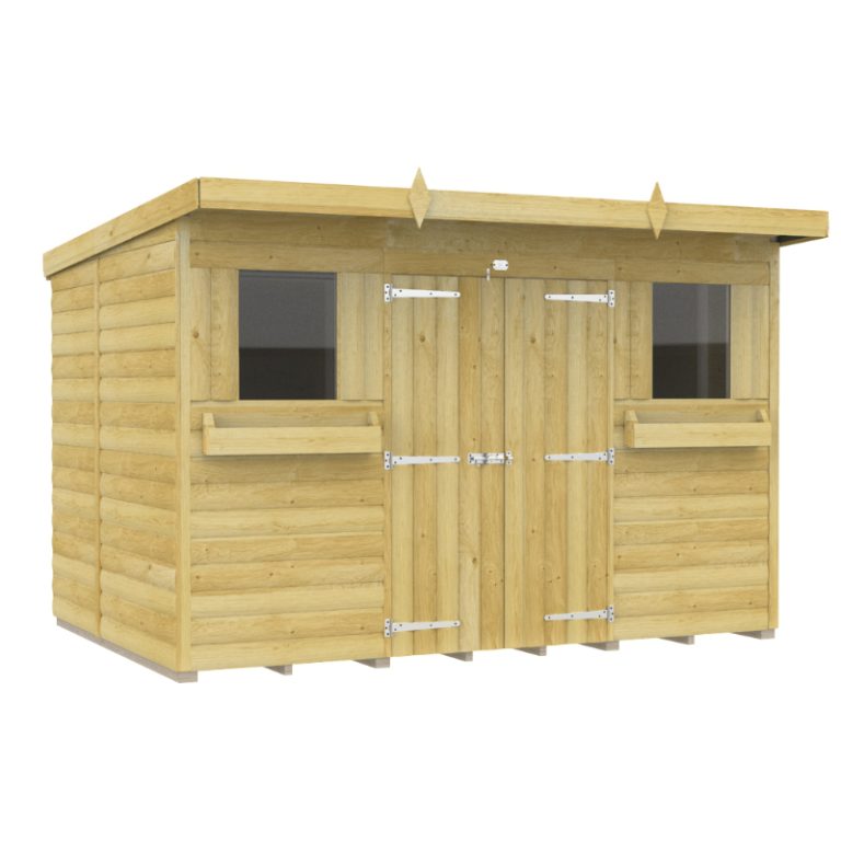 Holt 10' x 7' Handsworth Loglap Pressure Treated Pent Summer Shed