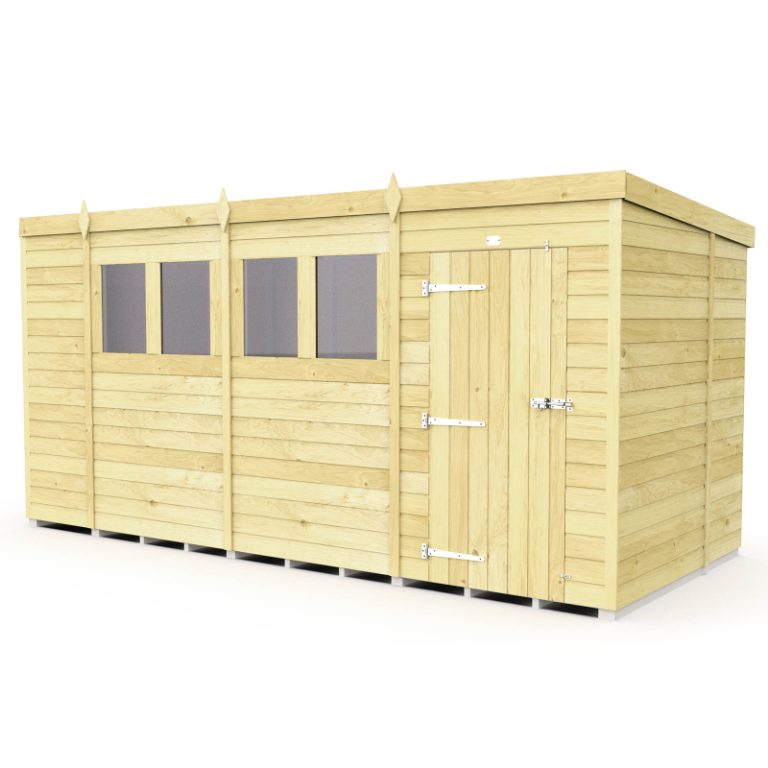 Holt 15' x 7' Pressure Treated Shiplap Modular Pent Shed