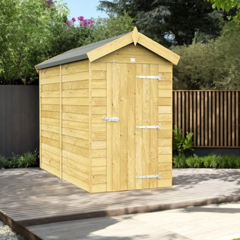 Holt 4' x 8' Pressure Treated Shiplap Modular Apex Shed
