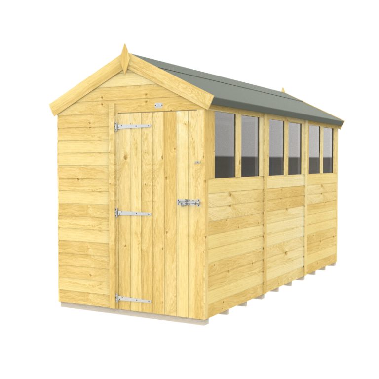 Holt 5' x 12' Pressure Treated Shiplap Modular Apex Shed