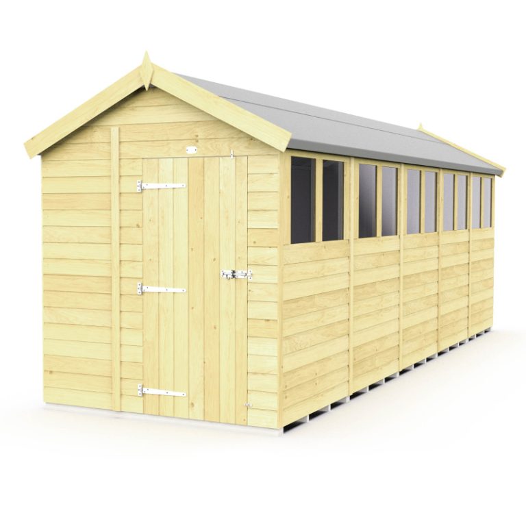 Holt 7' x 20' Pressure Treated Shiplap Modular Apex Shed