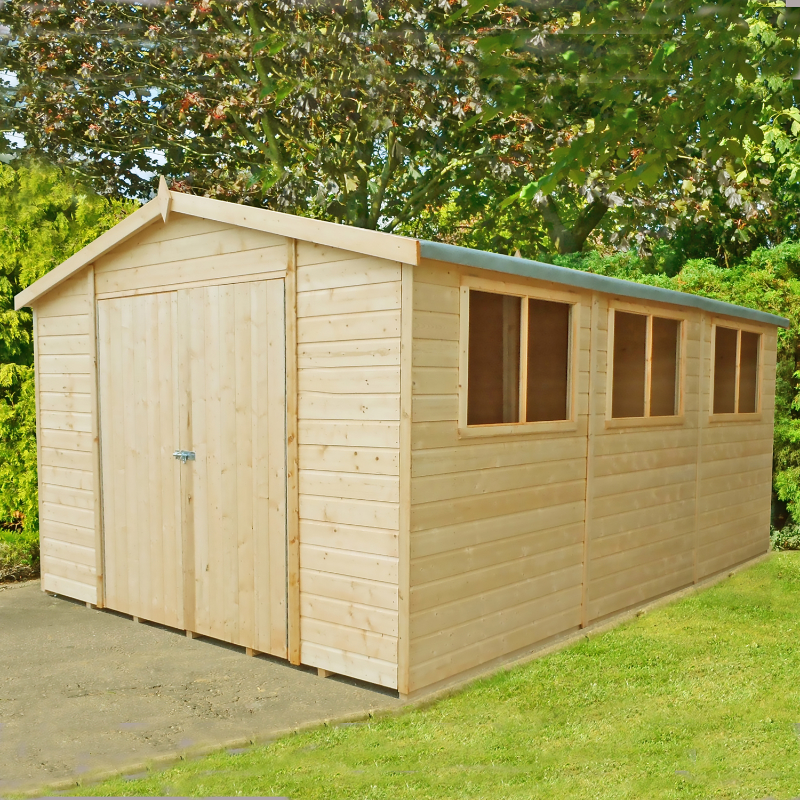Loxley 10' x 15' Shiplap Double Door Apex Workshop