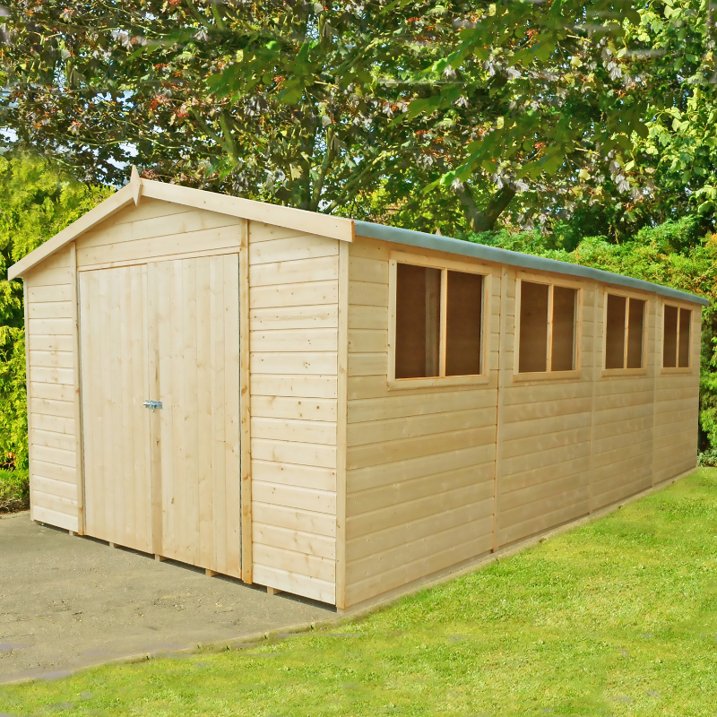 Loxley 10' x 20' Shiplap Double Door Apex Workshop