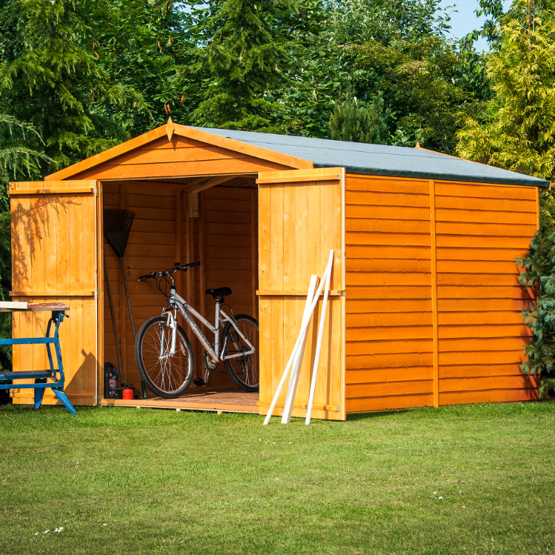 Loxley 6' x 10' Windowless Double Door Overlap Apex Shed