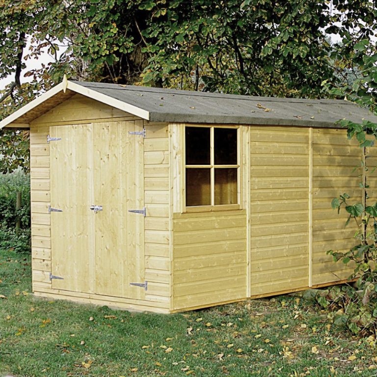 Loxley 7' x 13' Pressure Treated Double Door Shiplap Apex Shed
