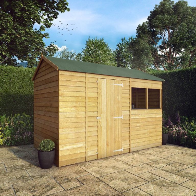 Adley 10' x 6' Overlap Reverse Apex Shed