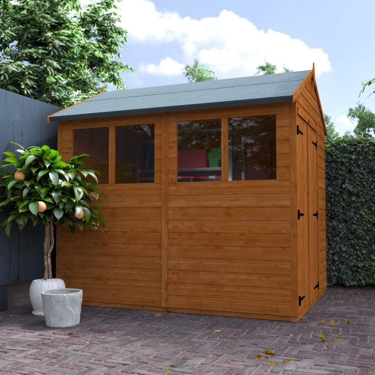 Redlands 6' x 8' Double Door Shiplap Modular Apex Shed