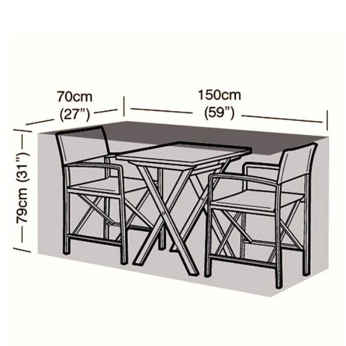 Oren Preserver - 2 Seater Large Bistro Set Cover - 150cm