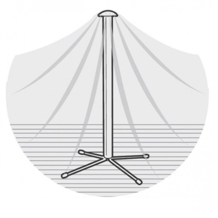 Oren Table Top Centre Water Shedding Pole