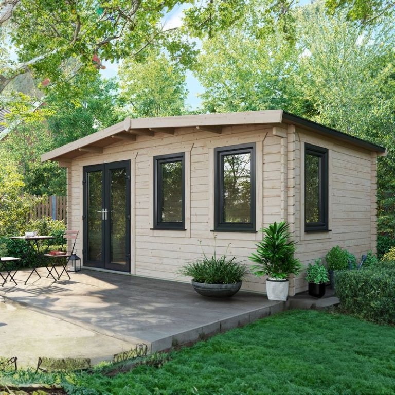 Oren 10' x 16' Marquess Log Cabin - 44mm