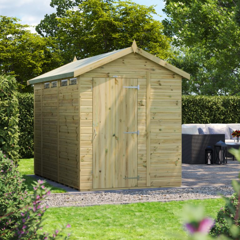 Oren 10' x 6' Premium Shiplap Modular Custom Apex Security Shed