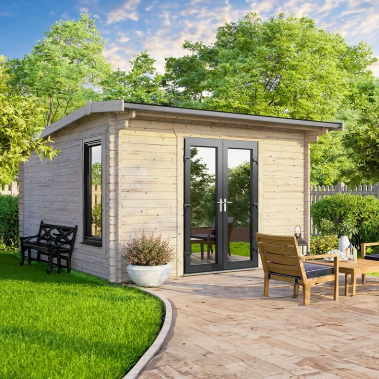 Oren 12' x 12' Duchess Log Cabin - 44mm