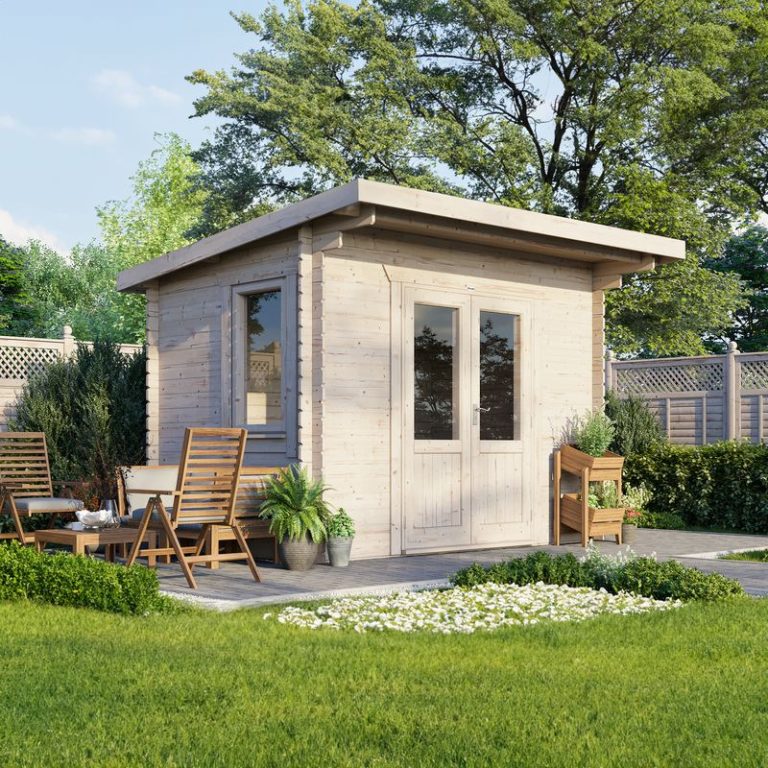 Oren 12' x 8' Count Log Cabin - 28mm