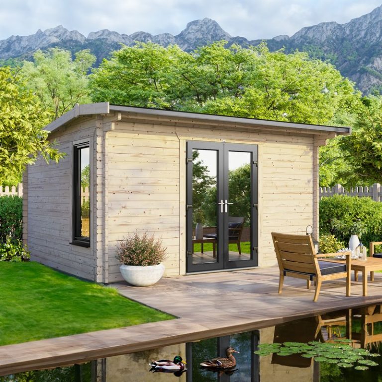 Oren 14' x 10' Duchess Log Cabin - 44mm