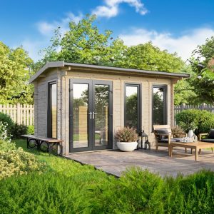 Oren 16' x 8' Duchess Log Cabin - 44mm