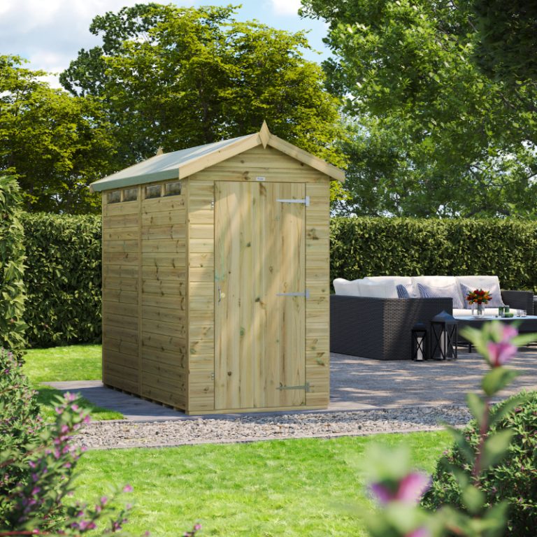 Oren 8' x 4' Premium Shiplap Modular Custom Apex Security Shed