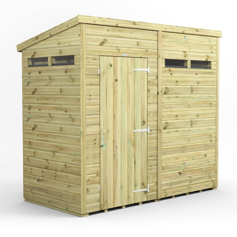 Oren 8' x 4' Premium Shiplap Modular Custom Pent Security Shed