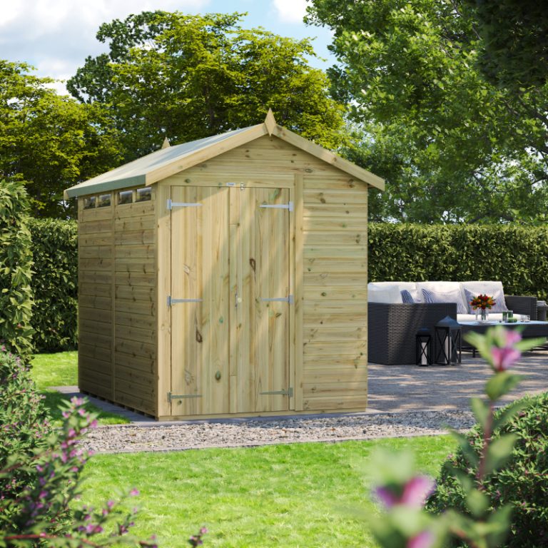 Oren 8' x 6' Premium Shiplap Modular Custom Apex Security Shed