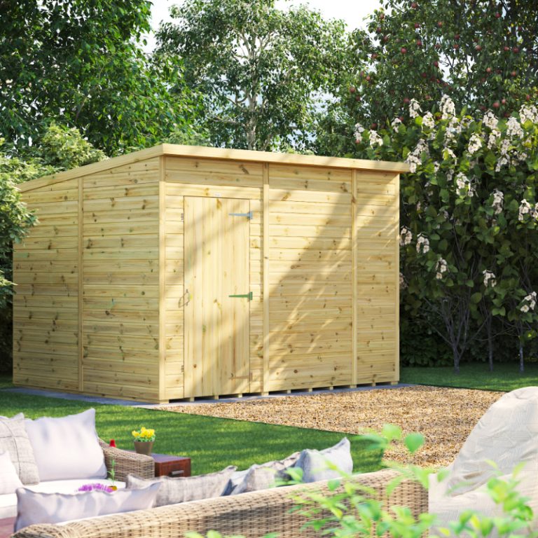 Oren 10' x 8' Premium Shiplap Modular Custom Pent Shed