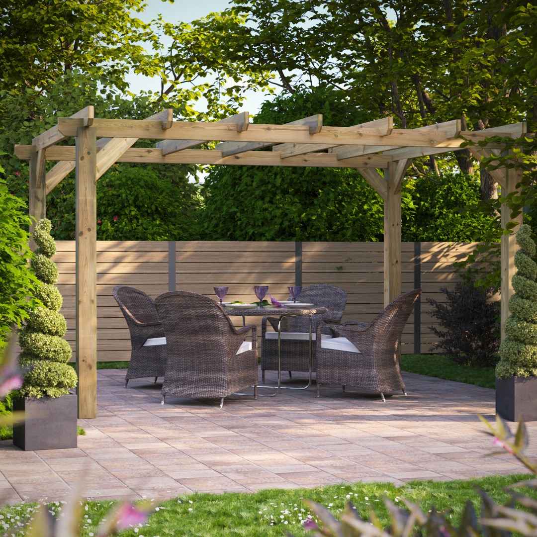 Oren 14' x 10' Pressurized Pergola - Which Shed?