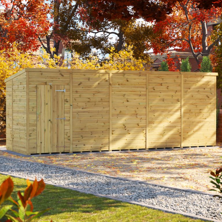 Oren 20' x 6' Premium Shiplap Modular Custom Pent Shed