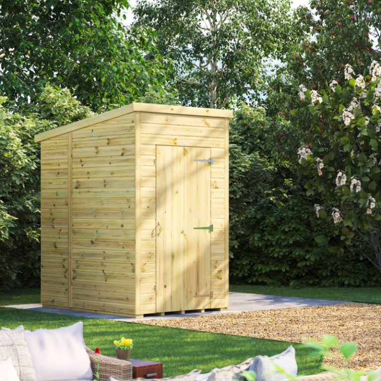 Oren 4' x 6' Premium Shiplap Modular Custom Pent Shed