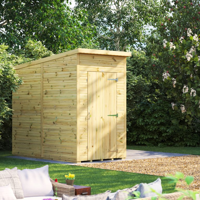 Oren 4' x 8' Premium Shiplap Modular Custom Pent Shed