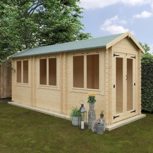 Redlands 6' x 18' Pebble Log Cabin