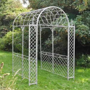 Osbourne Gabriel Metal Garden Arch Tunnel - Dove Grey