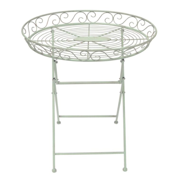 Osbourne Kilminster Metal Butlers Table - Green