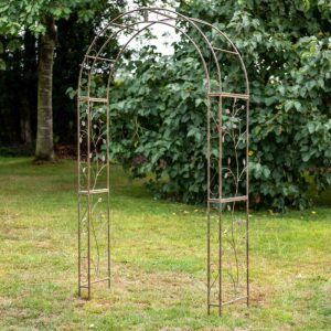 Osbourne Kilminster Metal Garden Arch - Rusty