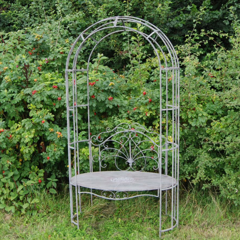 Marlborough Garden Bench Arbour - Antique Green Rust Antique Finish main image 0