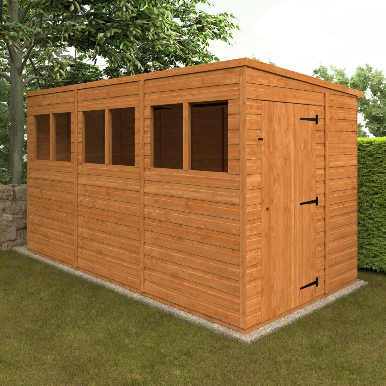 Redlands 6' x 12' Shiplap Modular Pent Shed