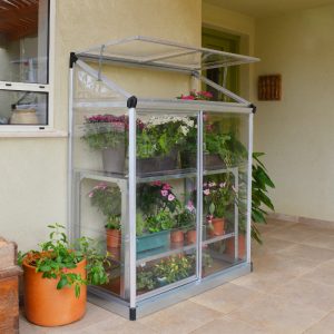 Palram - Canopia 4' x 2' Lean To Silver Grow House