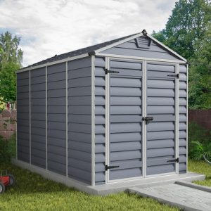 Palram - Canopia 6' x 10' Skylight Plastic Grey Shed