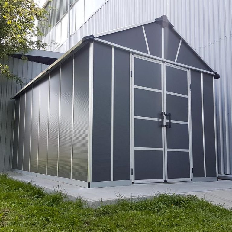 Palram - Canopia 11' x 17' Yukon Dark Grey Shed