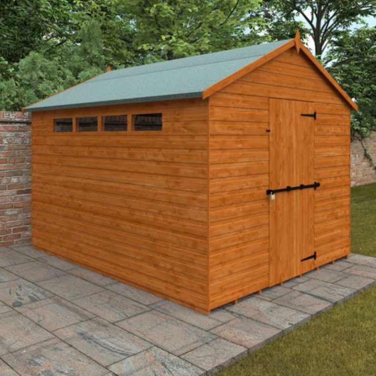 Redlands 10' x 8' Shiplap Apex Security Shed