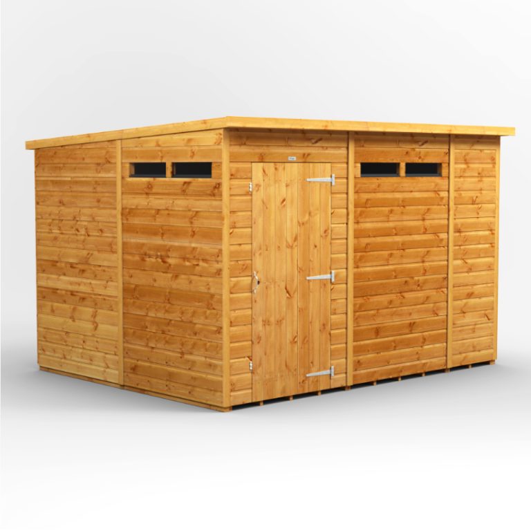 Oren 10' x 8' Shiplap Modular Custom Pent Security Shed