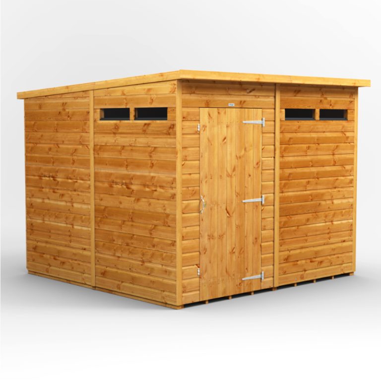 Oren 8' x 8' Shiplap Modular Custom Pent Security Shed