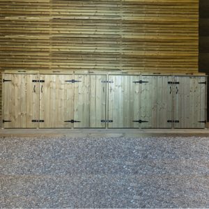 Garden Village Sextet Wheelie Bin Store - 140L