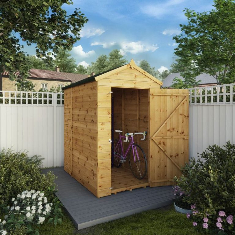 Adley 6' x 4' Premium Windowless Shiplap Modular Apex Shed