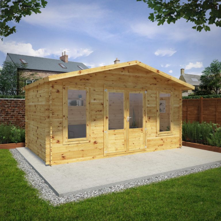 Adley 5m x 3m Lincoln Premium Log Cabin - 44mm